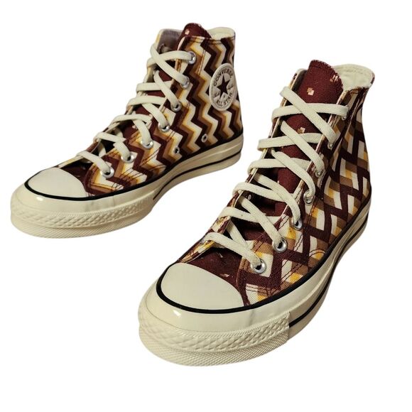 Converse Chuck Taylor 70 Classic Twisted High Top Womens 7 White Brown Maroon - Picture 16 of 16
